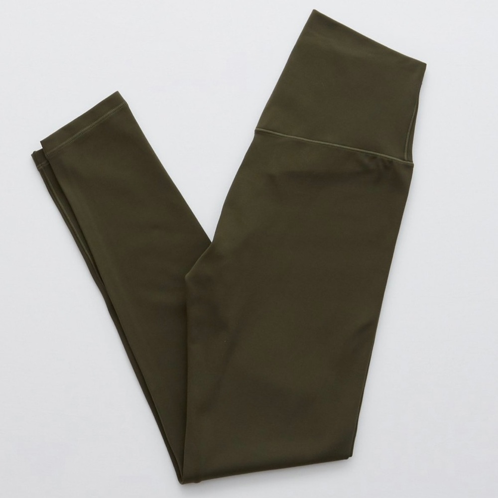 Aerie Dark Green 7/8 High Waisted Leggings